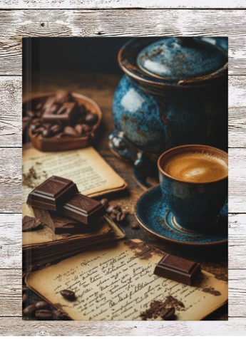 Cobalt & Coffee Hardcover Journal