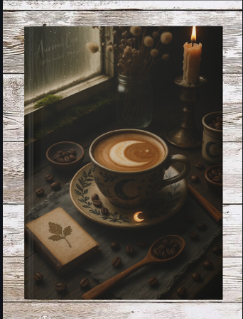 Coffee & Candle Hardcover Journal