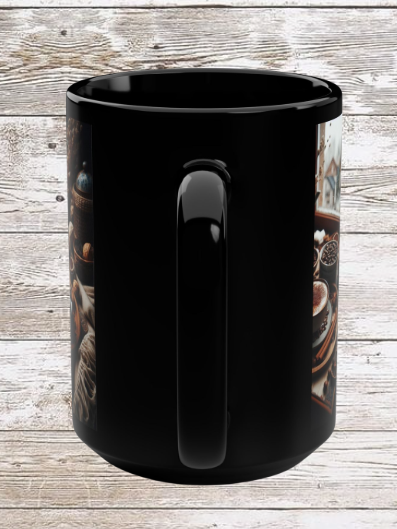 Cinnamon & Coffee 15oz Black Mug