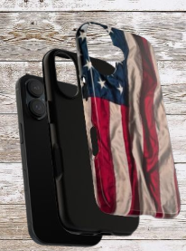 Wrinkled USA Flag Tough Case — Patriotic Phone Cover