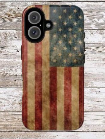Vintage USA Flag Tough Case — Patriotic Phone Cover