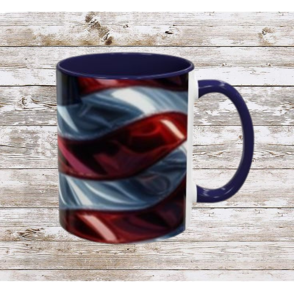 USA Flag Coffee Mug | Perfect Gift for Patriots, Home Decor, Father's Day, Coffee Lovers, Art Enthusiasts