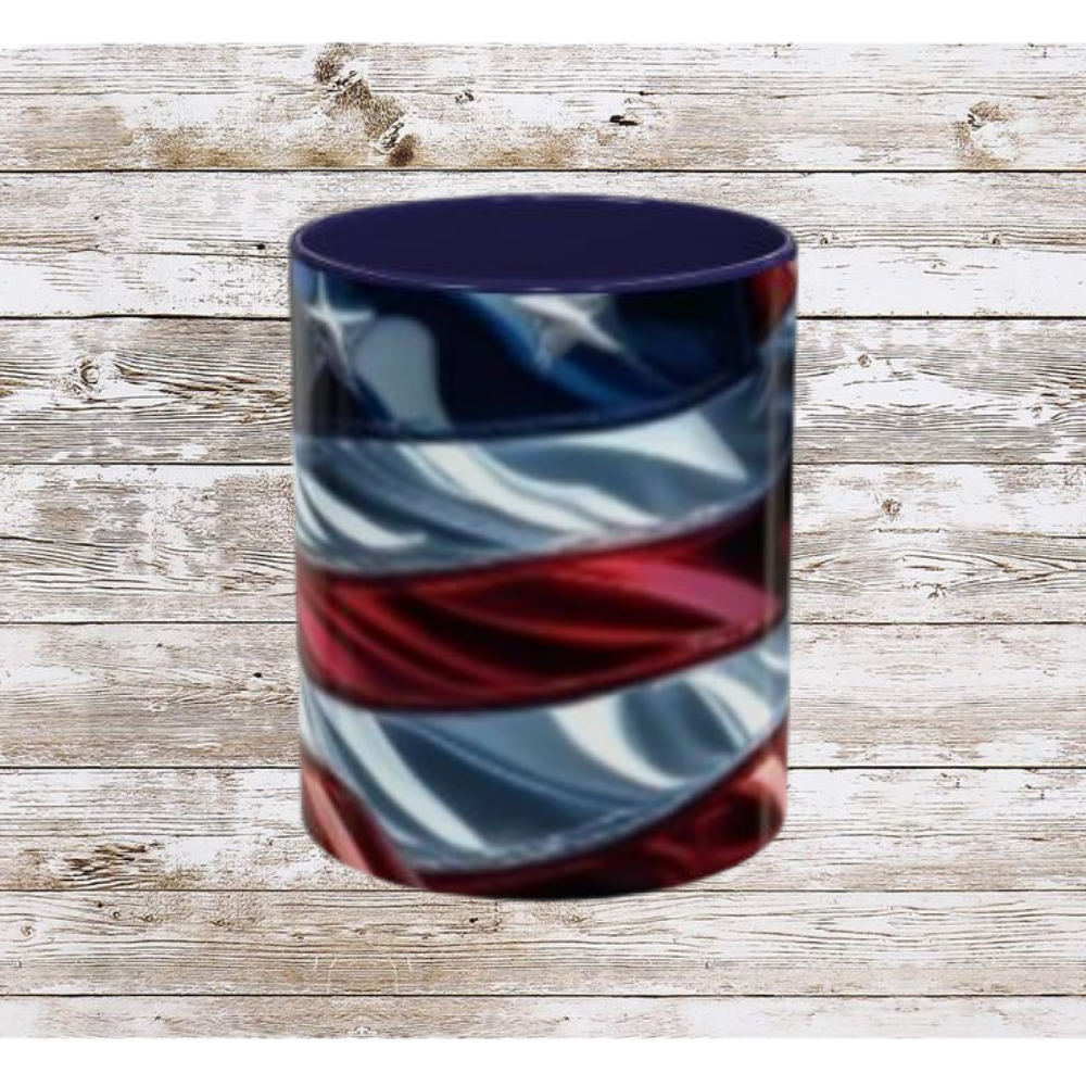 USA Flag Coffee Mug | Perfect Gift for Patriots, Home Decor, Father's Day, Coffee Lovers, Art Enthusiasts
