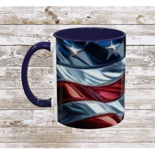 USA Flag Coffee Mug | Perfect Gift for Patriots, Home Decor, Father's Day, Coffee Lovers, Art Enthusiasts
