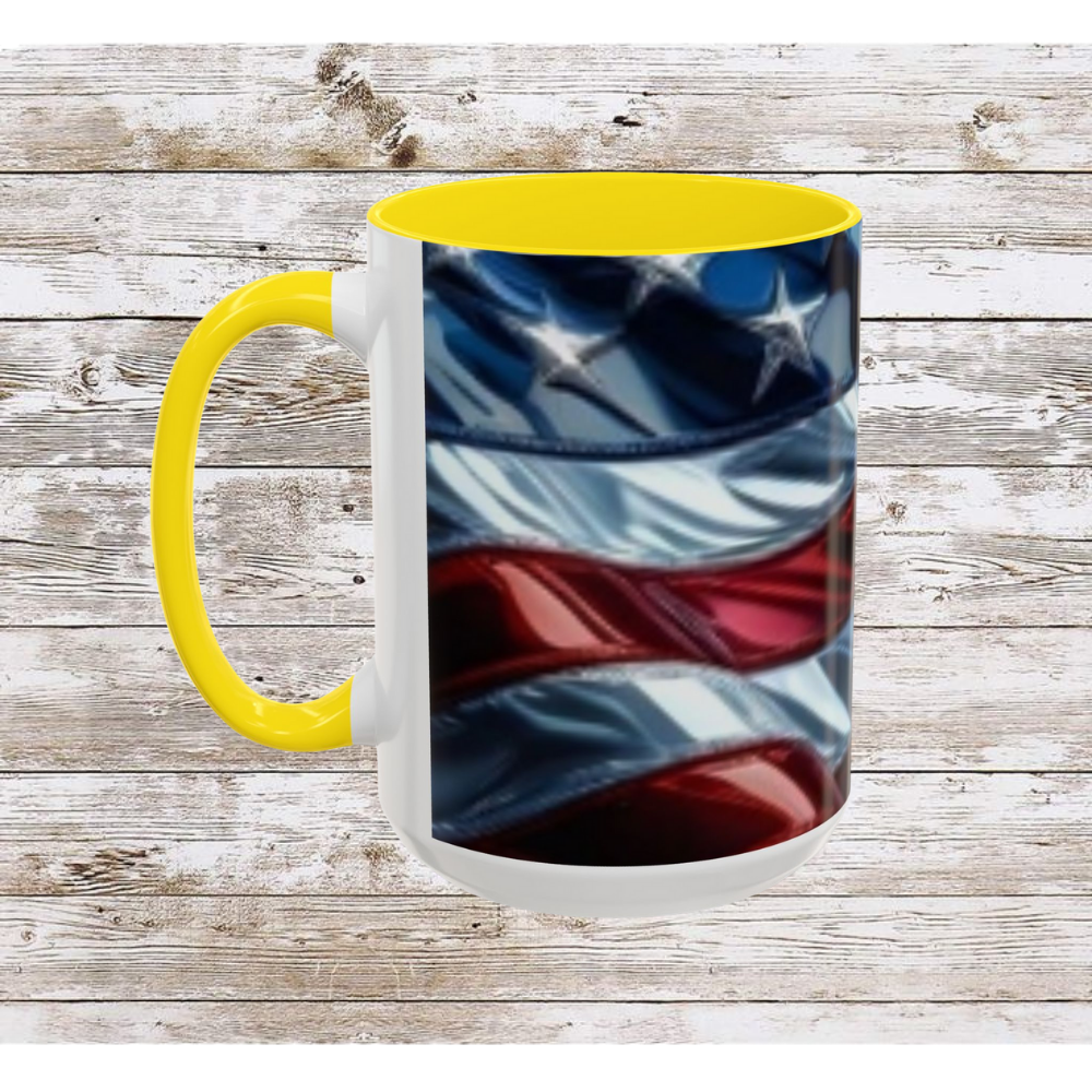 USA Flag Coffee Mug | Perfect Gift for Patriots, Home Decor, Father's Day, Coffee Lovers, Art Enthusiasts