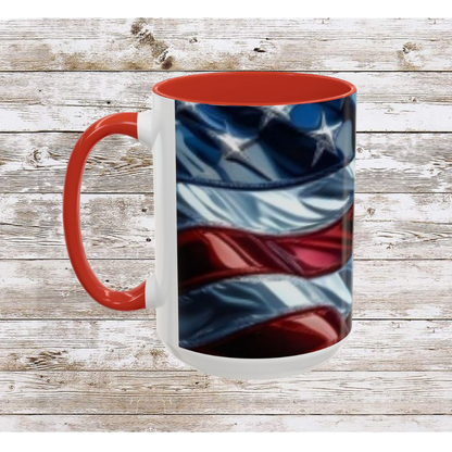 USA Flag Coffee Mug | Perfect Gift for Patriots, Home Decor, Father's Day, Coffee Lovers, Art Enthusiasts