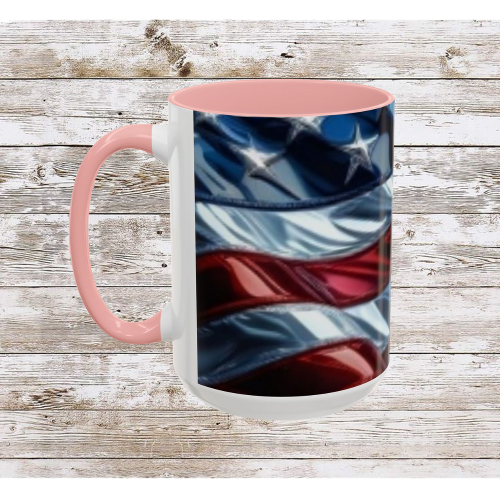 USA Flag Coffee Mug | Perfect Gift for Patriots, Home Decor, Father's Day, Coffee Lovers, Art Enthusiasts