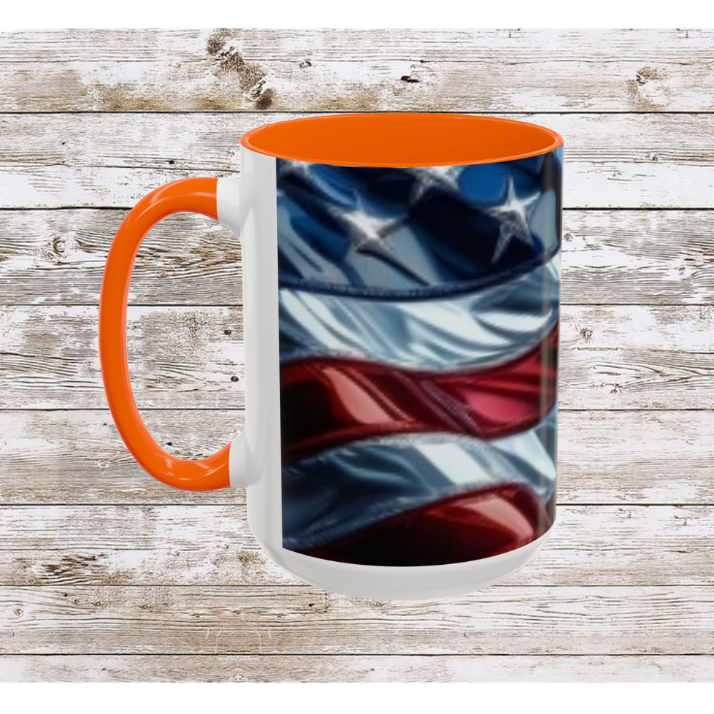 USA Flag Coffee Mug | Perfect Gift for Patriots, Home Decor, Father's Day, Coffee Lovers, Art Enthusiasts