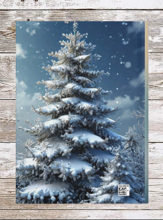 White Winter Christmas Daily Hardcover Journal — Holiday Planner & Notebook