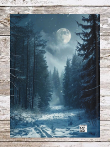 Moonlit Winter Trail Hardcover Journal - Holiday Planner & Daily Notebook