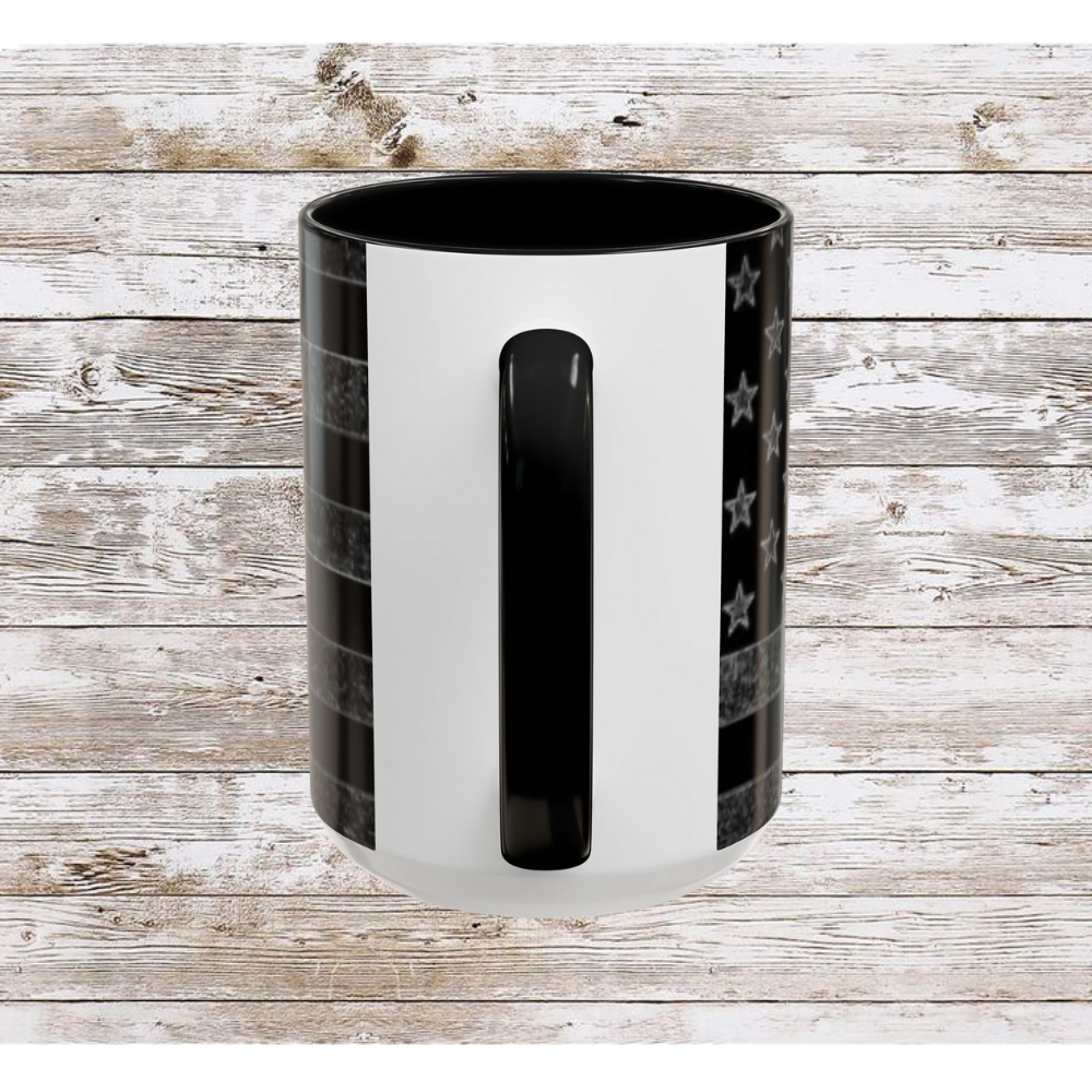 Black USA Flag Coffee Mug | Perfect Gift for Patriots, Home Decor, Father's Day, Coffee Lovers, Art Enthusiasts