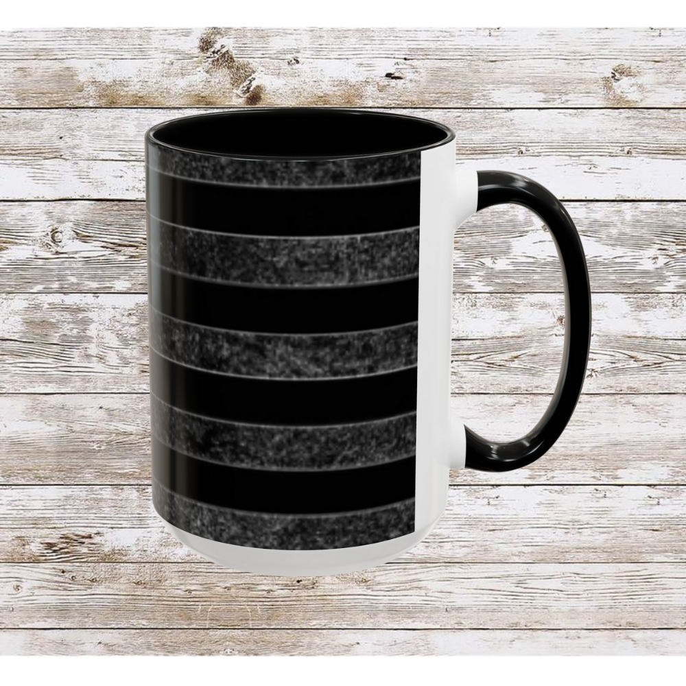 Black USA Flag Coffee Mug | Perfect Gift for Patriots, Home Decor, Father's Day, Coffee Lovers, Art Enthusiasts