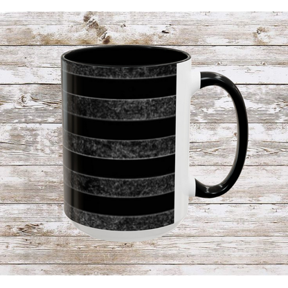 Black USA Flag Coffee Mug | Perfect Gift for Patriots, Home Decor, Father's Day, Coffee Lovers, Art Enthusiasts