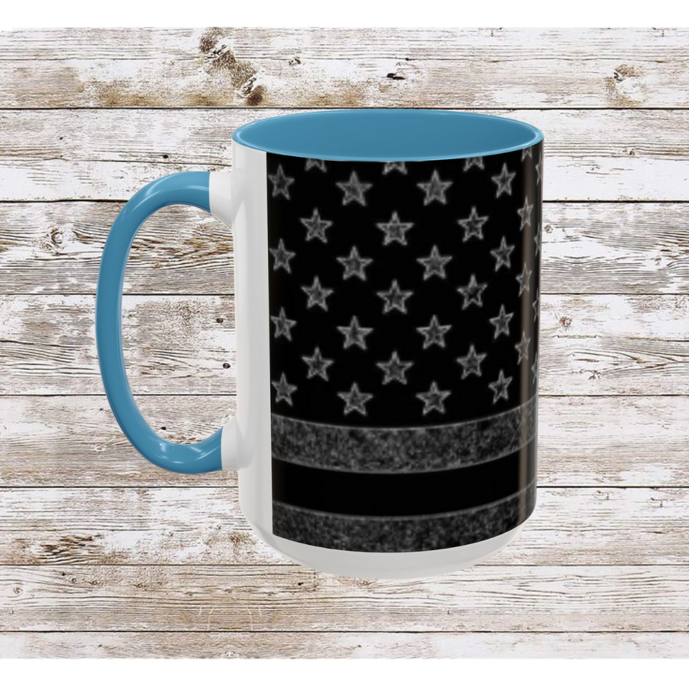 Black USA Flag Coffee Mug | Perfect Gift for Patriots, Home Decor, Father's Day, Coffee Lovers, Art Enthusiasts