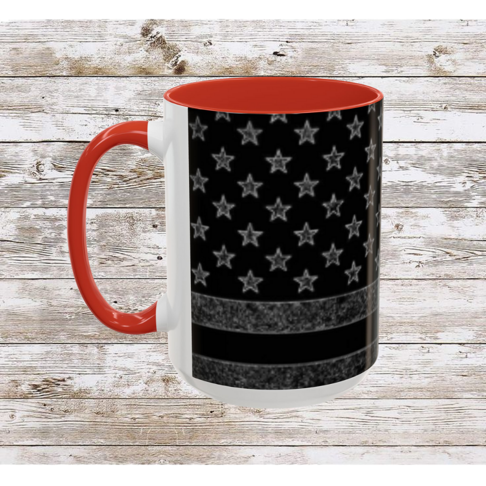 Black USA Flag Coffee Mug | Perfect Gift for Patriots, Home Decor, Father's Day, Coffee Lovers, Art Enthusiasts