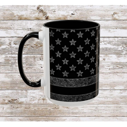 Black USA Flag Coffee Mug | Perfect Gift for Patriots, Home Decor, Father's Day, Coffee Lovers, Art Enthusiasts