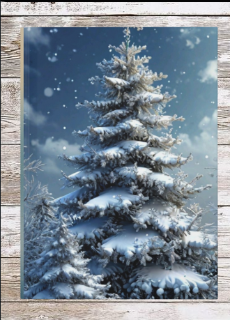 White Winter Christmas Daily Hardcover Journal — Holiday Planner & Notebook