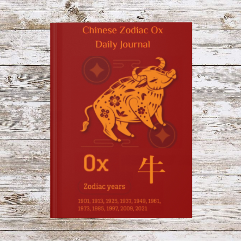 Chinese Zodiac Ox Daily Journal - Hardcover - Your Ultimate Companion for Planning, Reflection, and Personal Growth