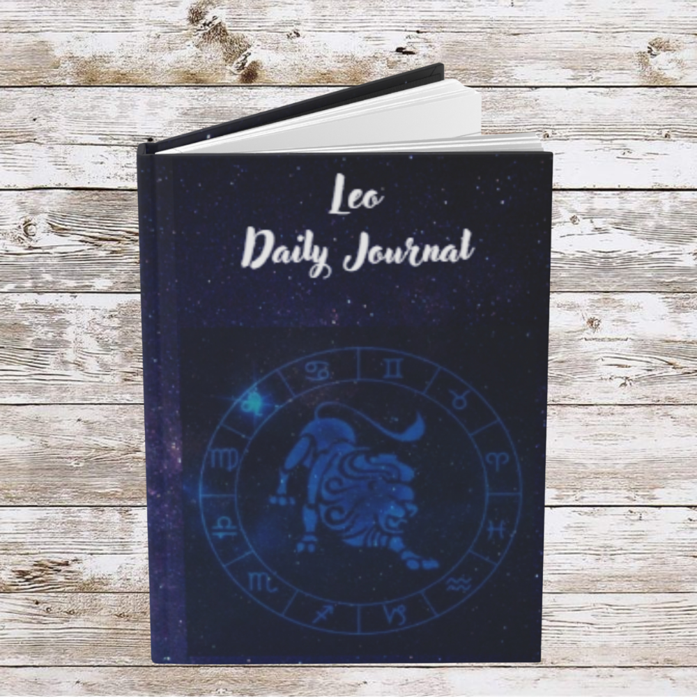 Leo Sign Daily Journal - Hardcover - Astrological Themed Journal for Reflection and Memories