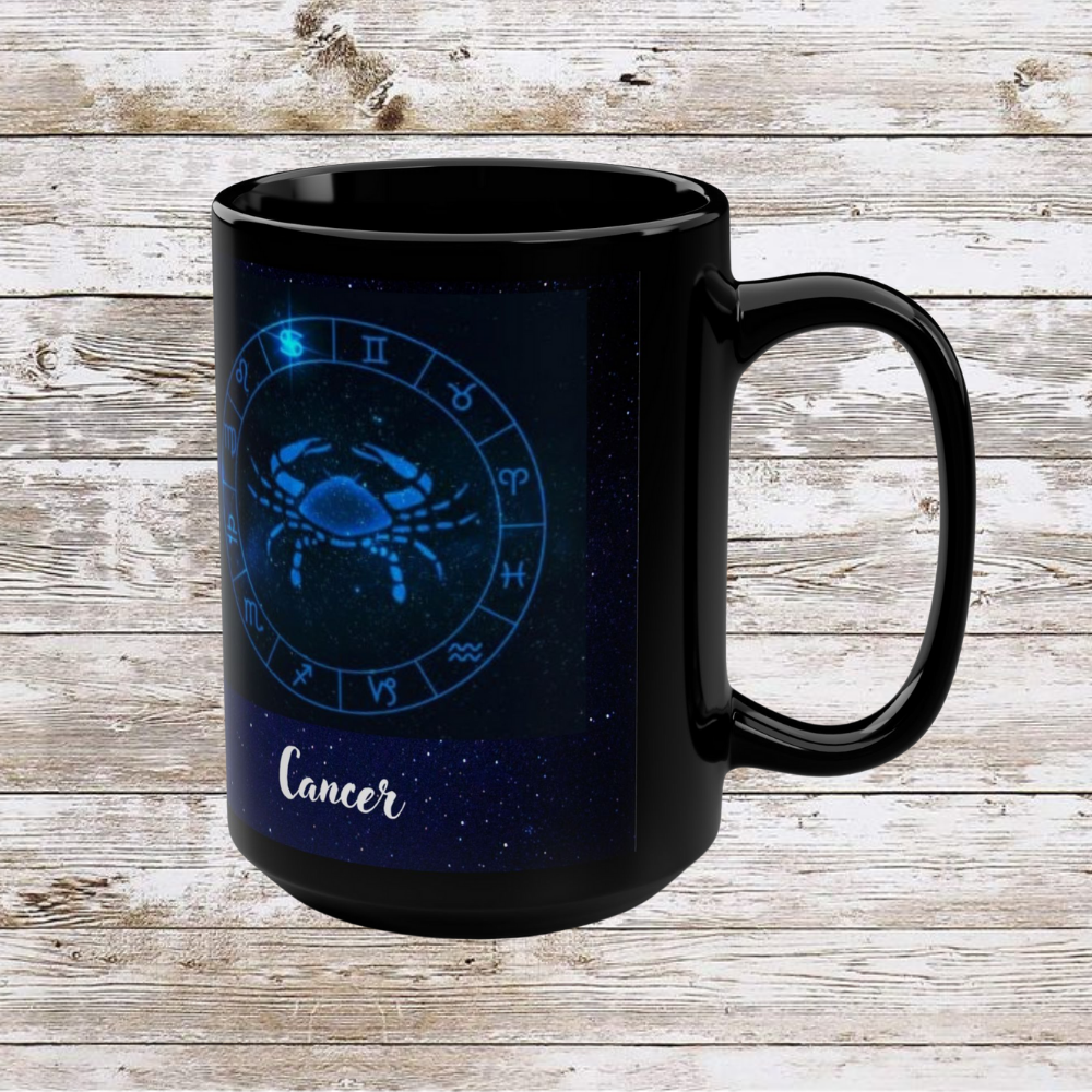 Cancer Zodiac Mug, Astrology Coffee Cup, Lunar New Year Gift, Horoscope Holiday Mug, 15oz