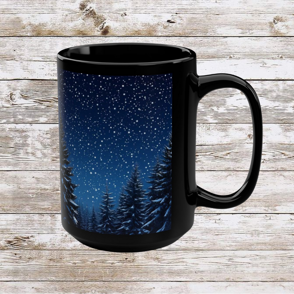 Evergreen Christmas Tree Ceramic Mug - Coffee Lover Gift Idea, Tea Cup, Hot Beverage Mug, Novelty Mug, Unique Gift