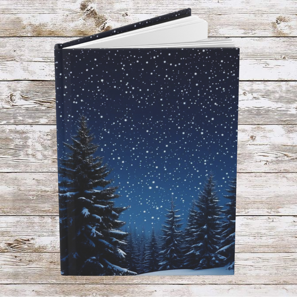 Evergreen Christmas Tree Daily Journal - Hardcover Journal, Planner, Personal Growth Gift, Notebook, Bullet Journal, Organizer, Matte