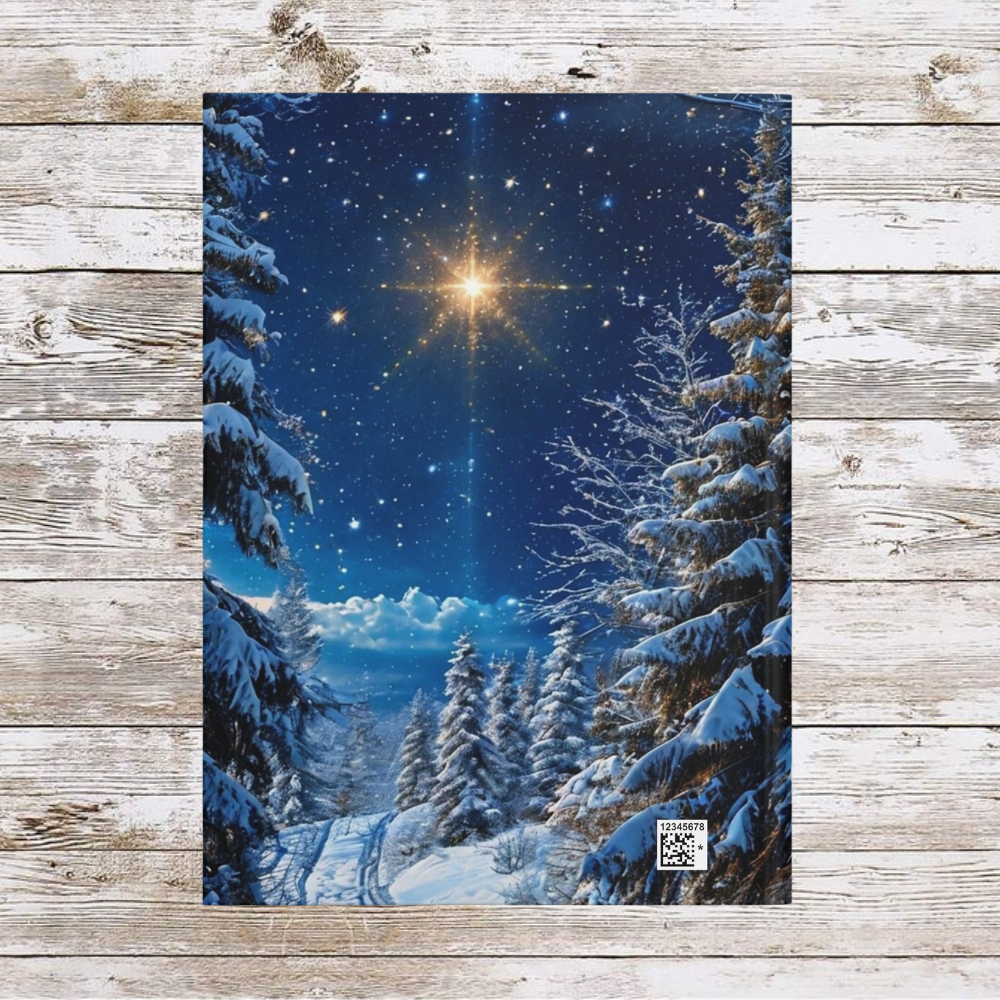 Blue Christmas Tree Daily Journal - Hardcover Journal, Planner, Personal Growth Gift, Notebook, Bullet Journal, Organizer, Matte