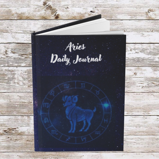 Aries Sign Daily Journal - Hardcover - Astrological Themed Journal for Reflection and Memories