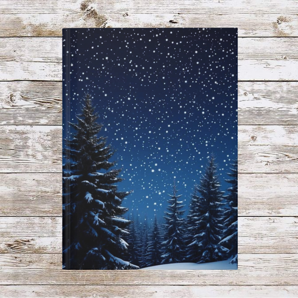 Evergreen Christmas Tree Daily Journal - Hardcover Journal, Planner, Personal Growth Gift, Notebook, Bullet Journal, Organizer, Matte