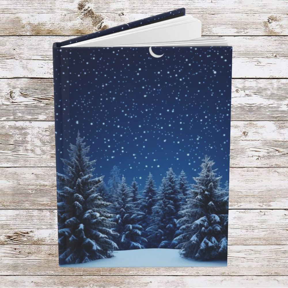 Green Christmas Tree Daily Journal - Hardcover Journal, Planner, Personal Growth Gift, Notebook, Bullet Journal, Organizer, Matte