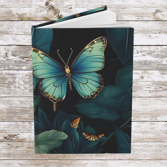 Blue Butterfly Daily Journal - Hardcover - Your Ultimate Companion for Planning, Reflection, and Personal Growth
