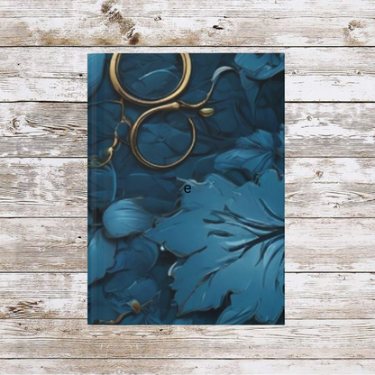 Blue Leaf Daily Journal - Hardcover - Your Ultimate Companion for Planning, Reflection, and Personal Growth