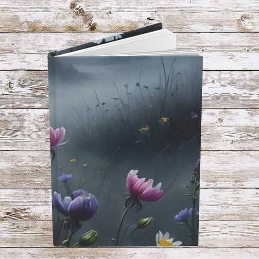 Moonlight Flowers Daily Journal - Hardcover - Your Ultimate Companion for Planning, Reflection, and Personal Growth