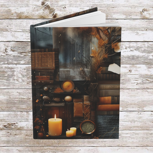 Candles and Books Daily Journal - Hardcover - Your Ultimate Companion for Planning, Reflection, and Personal Growth