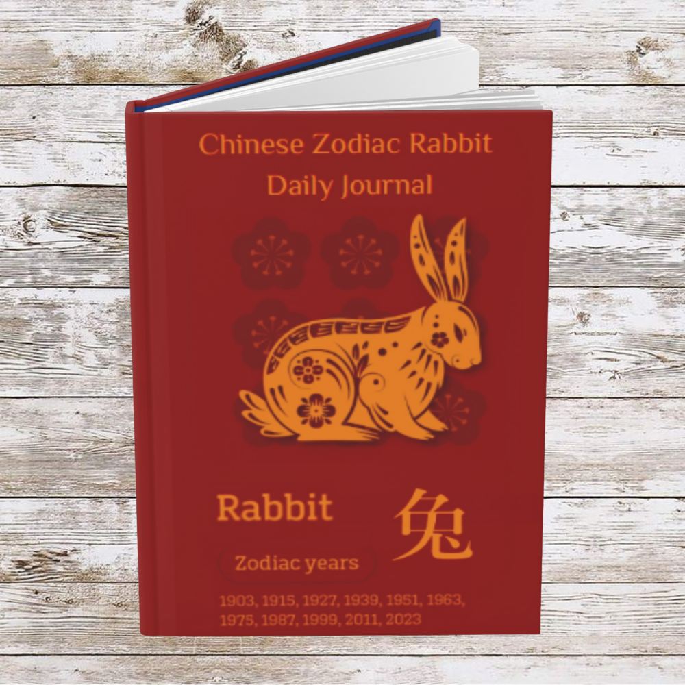 Chinese Zodiac Rabbit Daily Journal - Hardcover - Your Ultimate Companion for Planning, Reflection, and Personal Growth