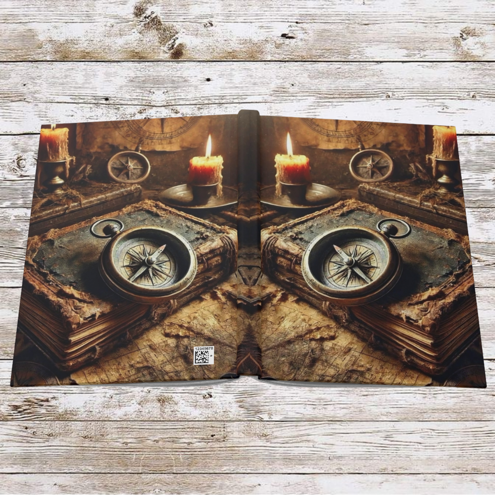Compass and Candles Daily Journal, Planner, Personal Growth Gift