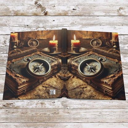 Compass and Candles Daily Journal, Planner, Personal Growth Gift