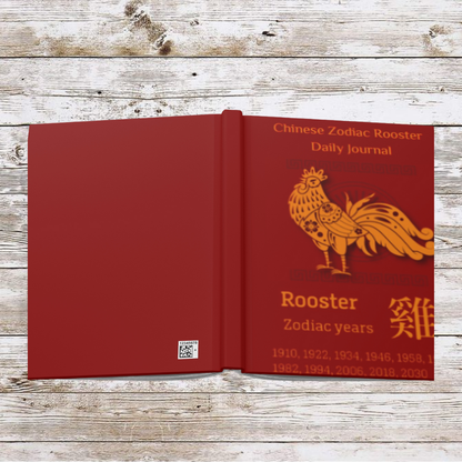 Chinese Zodiac Rooster Daily Journal - Hardcover - Your Ultimate Companion for Planning, Reflection, and Personal Growth