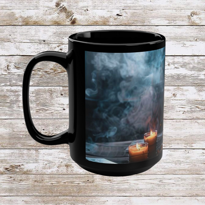 Candle Mist Mug, 15oz - Coffee Cup For Relaxing Vibes