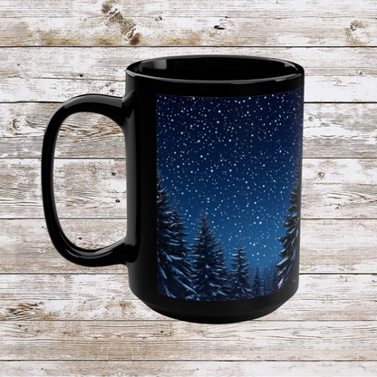 Evergreen Christmas Tree Ceramic Mug - Coffee Lover Gift Idea, Tea Cup, Hot Beverage Mug, Novelty Mug, Unique Gift