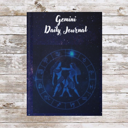 Gemini Sign Daily Journal - Hardcover - Astrological Themed Journal for Reflection and Memories