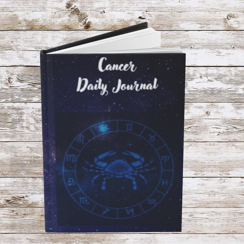 Cancer Sign Daily Journal - Hardcover - Astrological Themed Journal for Reflection and Memories