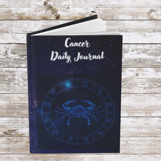 Cancer Sign Daily Journal - Hardcover - Astrological Themed Journal for Reflection and Memories