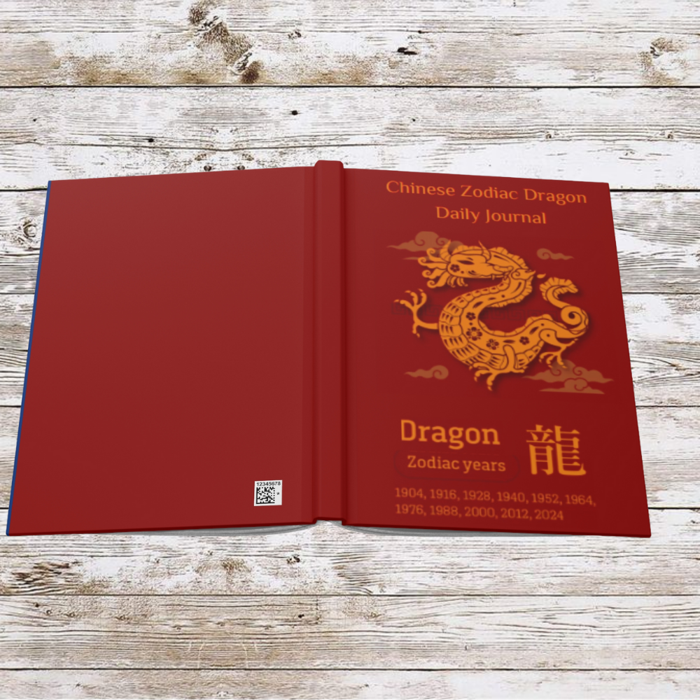 Chinese Zodiac Dragon Daily Journal - Hardcover - Your Ultimate Companion for Planning, Reflection, and Personal Growth