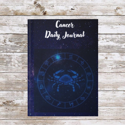 Cancer Sign Daily Journal - Hardcover - Astrological Themed Journal for Reflection and Memories