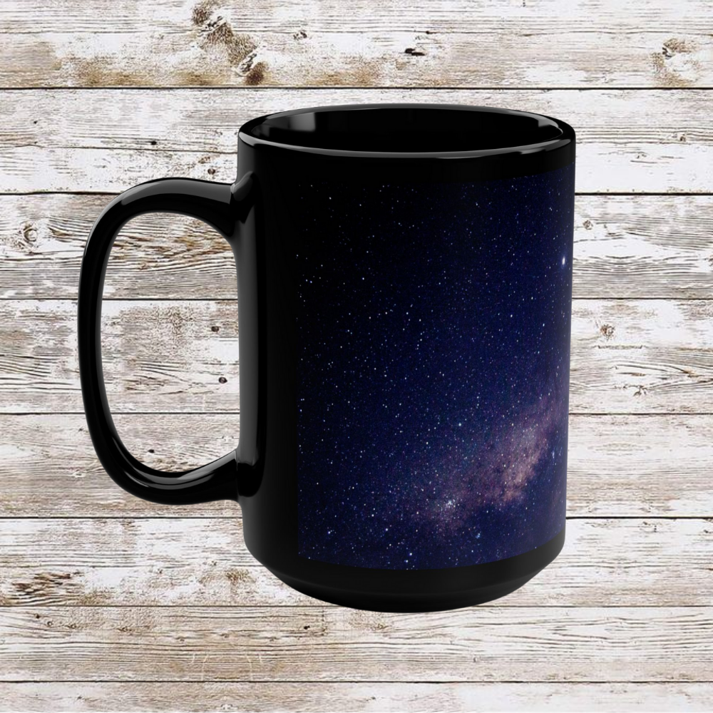 Capricorn Zodiac Mug, Astrology Gift Cup, Reflection Gratitude Lunar New Year Black Coffee Cup - Unique Coffee Mug, 15oz, Holiday