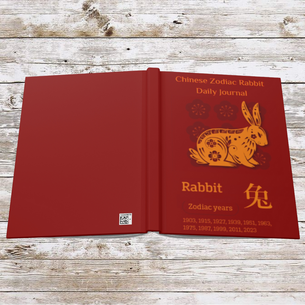 Chinese Zodiac Rabbit Daily Journal - Hardcover - Your Ultimate Companion for Planning, Reflection, and Personal Growth