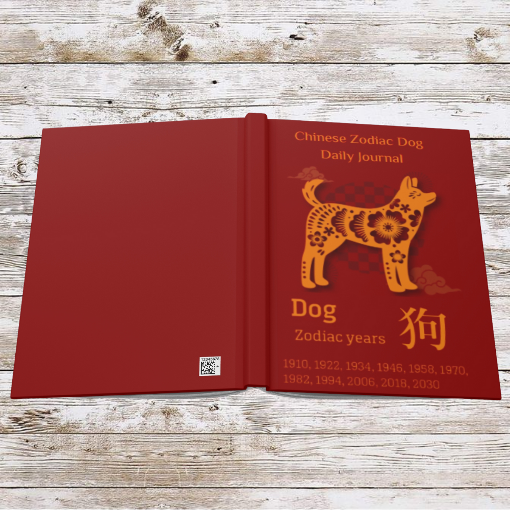 Chinese Zodiac Dog Daily Journal - Hardcover - Your Ultimate Companion for Planning, Reflection, and Personal Growth