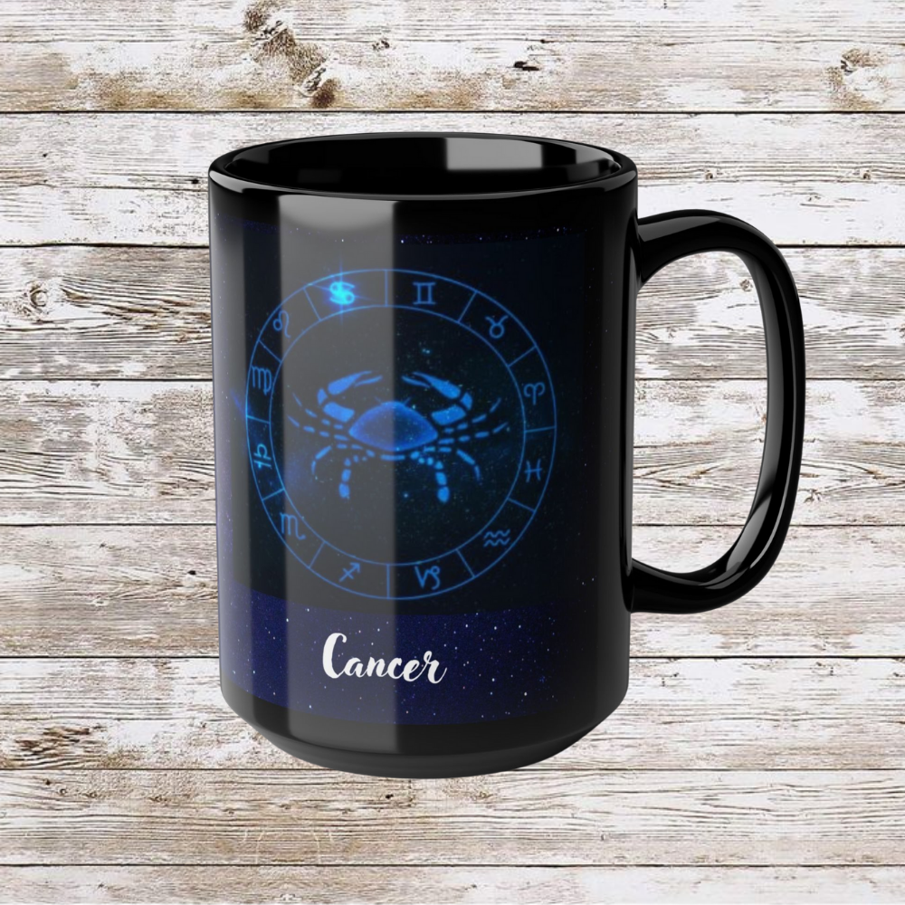 Cancer Zodiac Mug, Astrology Coffee Cup, Lunar New Year Gift, Horoscope Holiday Mug, 15oz
