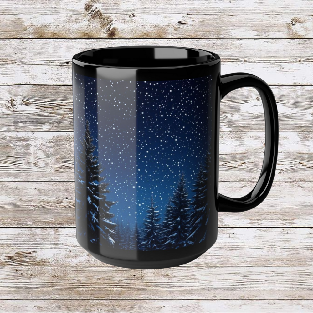 Evergreen Christmas Tree Ceramic Mug - Coffee Lover Gift Idea, Tea Cup, Hot Beverage Mug, Novelty Mug, Unique Gift